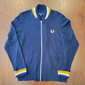 Fred Perry J6225 knit cardigan varsity bomber Made in Portugal